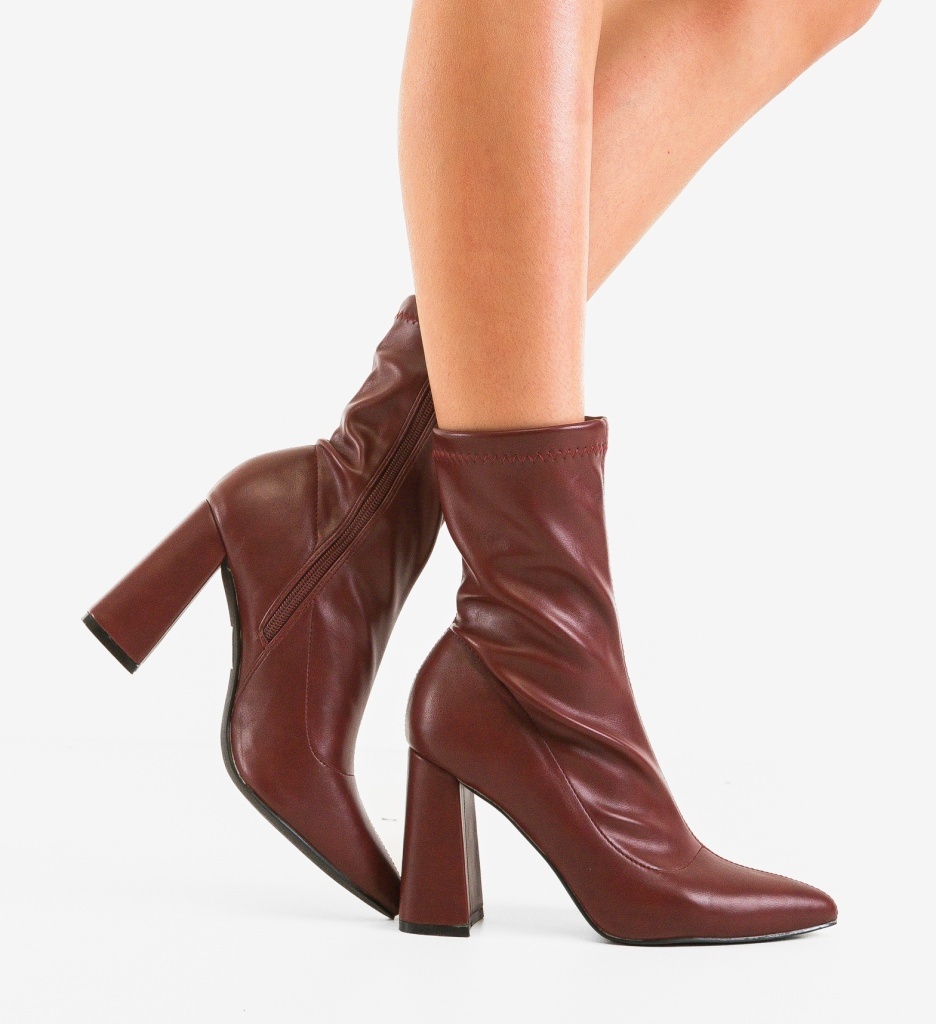 Botine Dama Lopedia Grena | Eleganță Asigurată - imagine 3