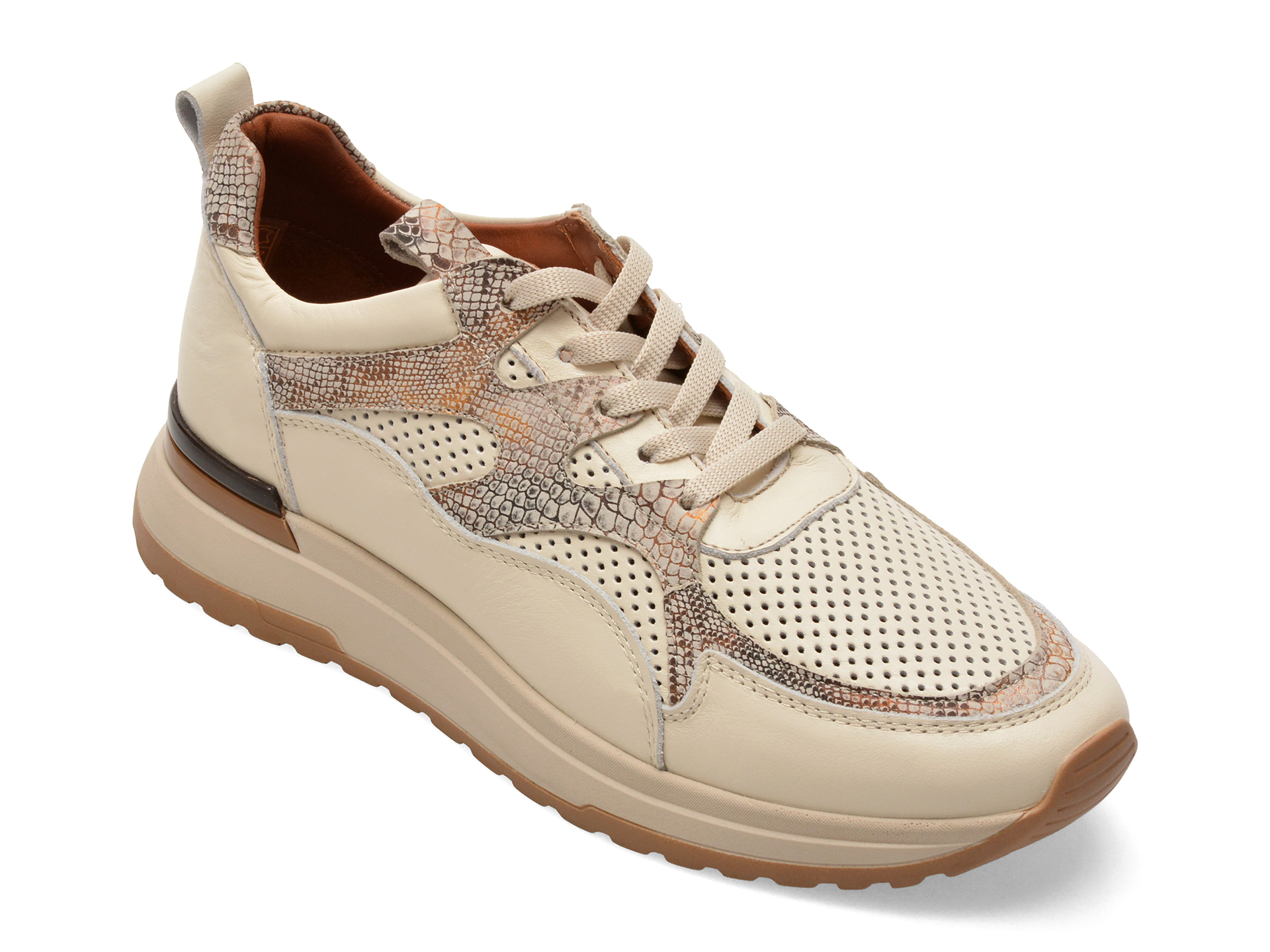 Pantofi Sport GRYXX Bej din Piele Naturală
