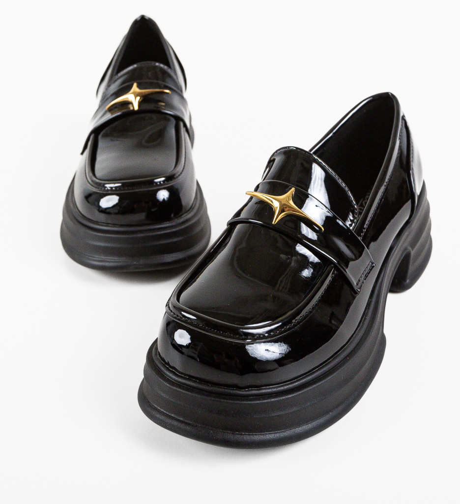 Pantofi Casual Mezony Negri | Confort & Stil - imagine 6