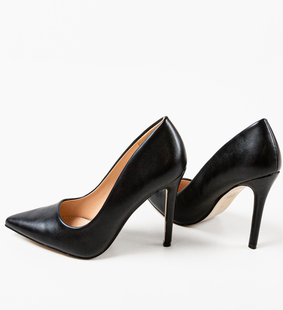 Pantofi Toc Plazyn Negri - Eleganță și Stil - imagine 4