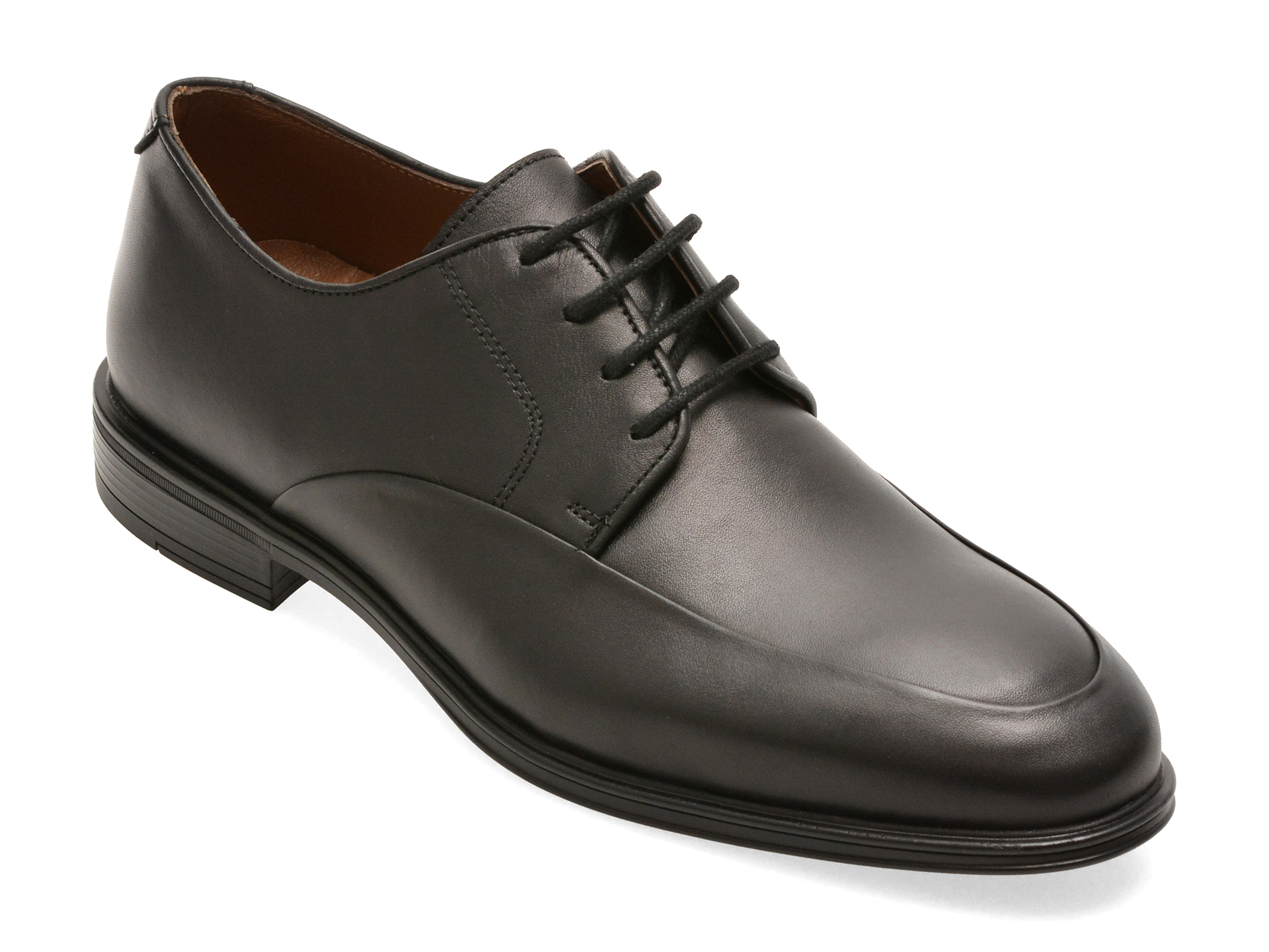 Pantofi BITE THE BULLET negri din piele naturală