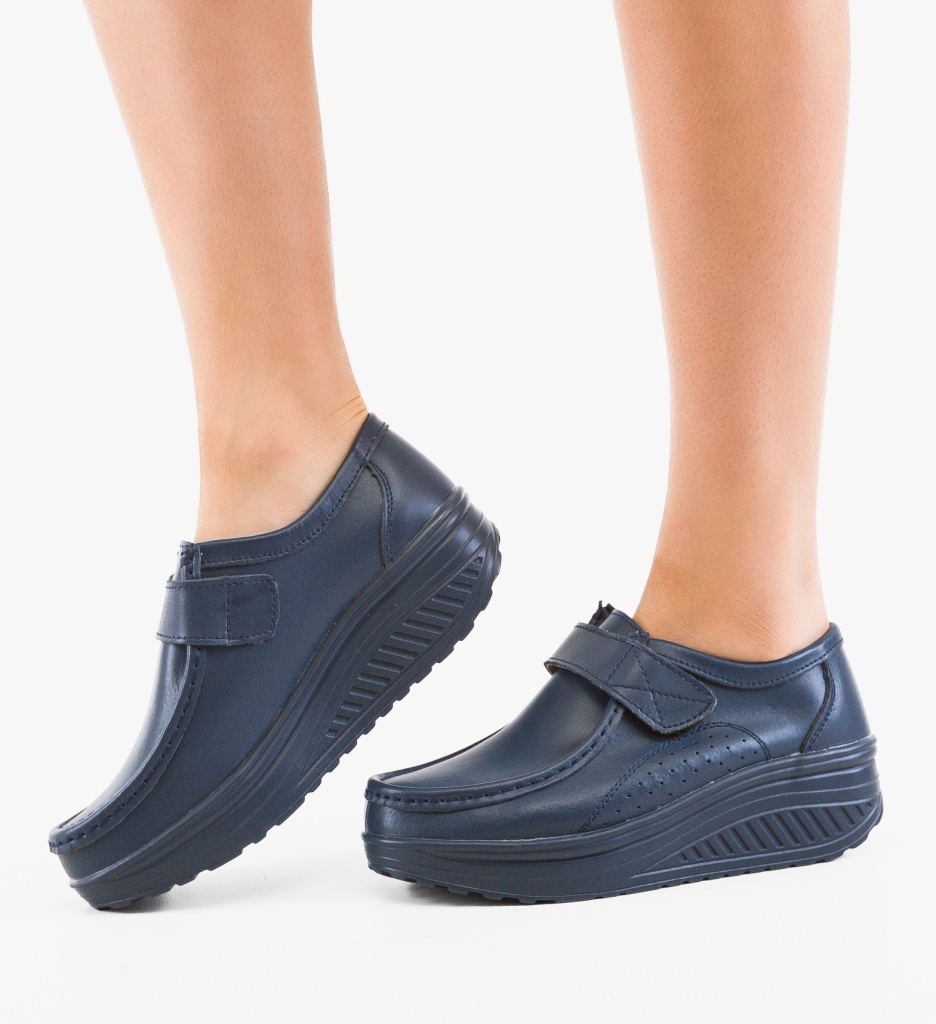 Pantofi Casual Utre Bleumarin Confortabili - imagine 3