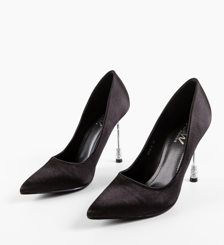 Pantofi Dama Neaksa Negri cu Toc Eleganți - imagine 6