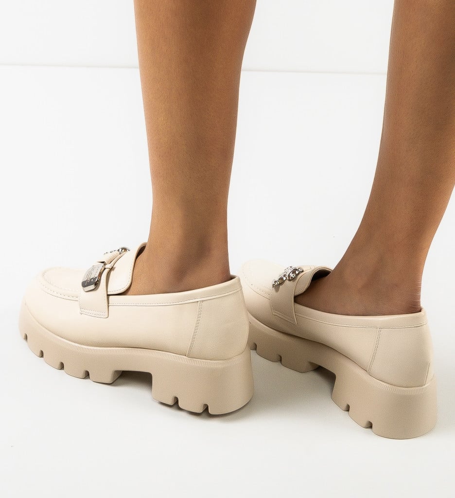 Pantofi Ashweather Casual Confort Bej - imagine 4