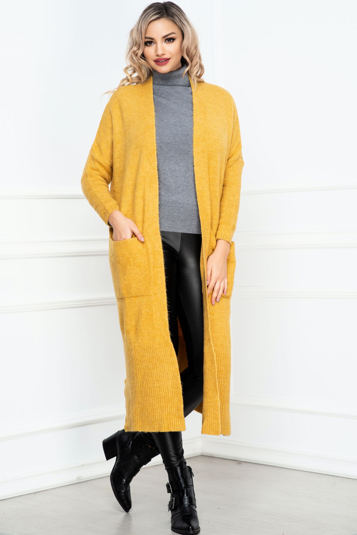 Cardigan Camel Inpuff basic | Confort și Stil