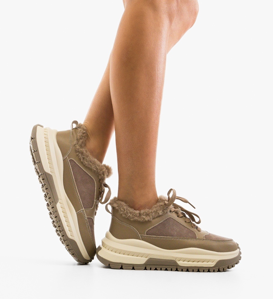 Sneakers Dama Jahe Khaki - Confort & Stil