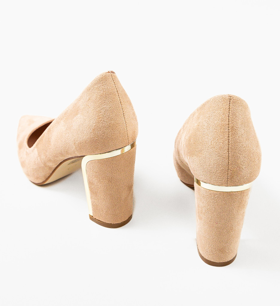 Pantofi Dama Ayers Bej Eleganți - imagine 13