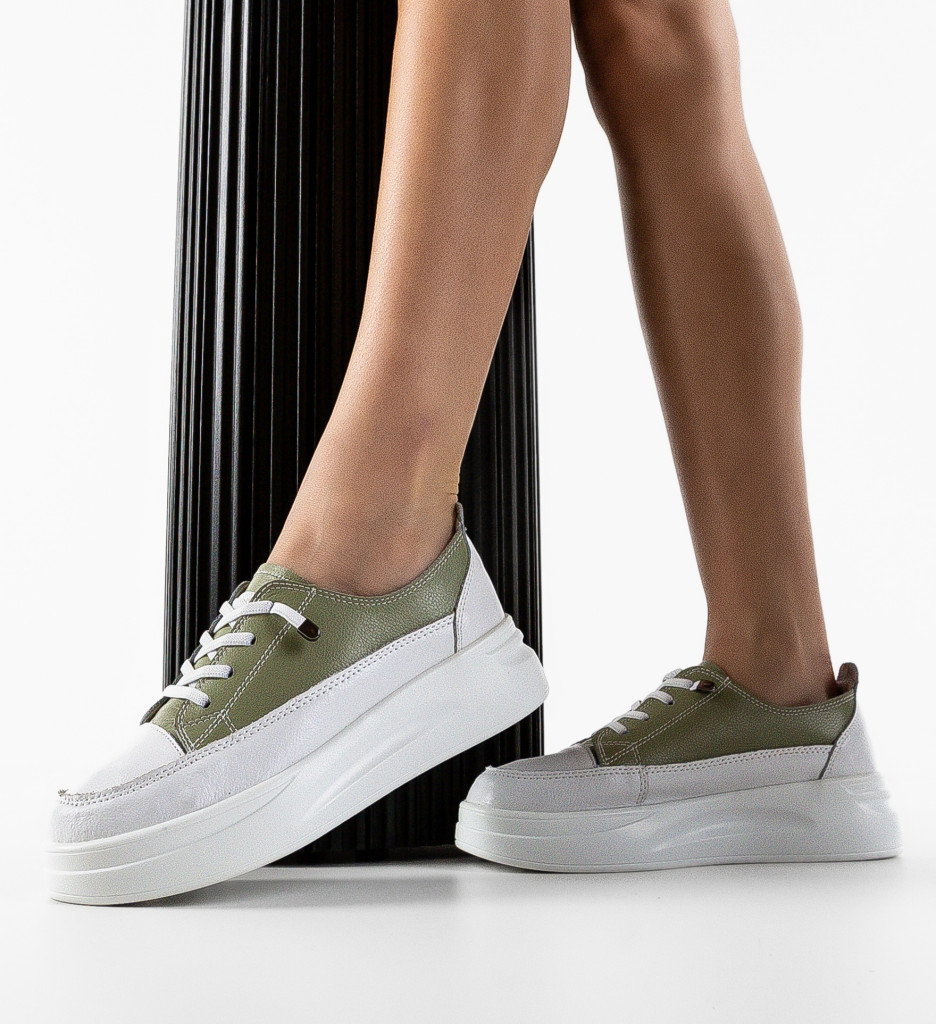 Sneakers Dama Versec Verzi | Confort și Stil - imagine 3