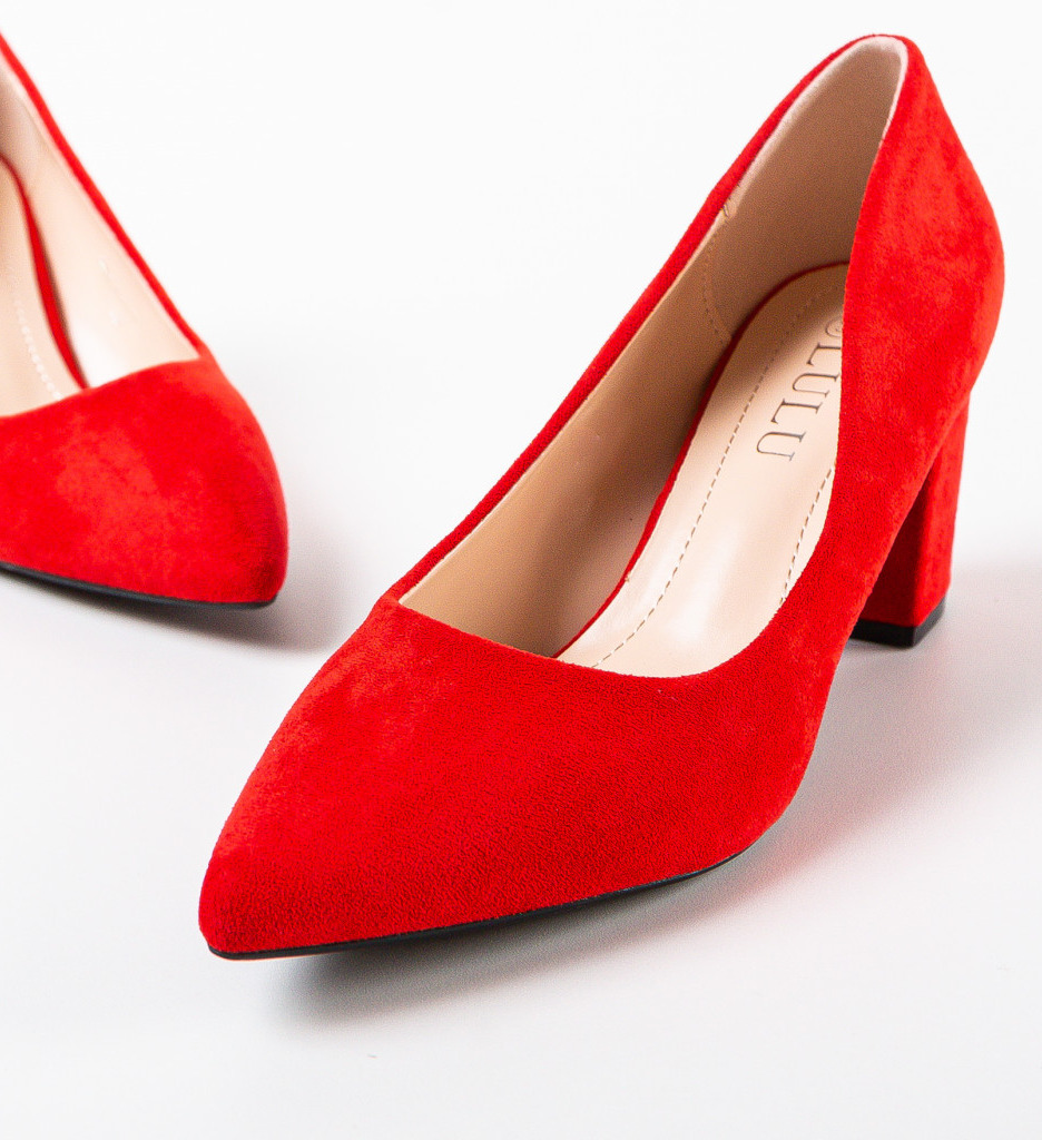 Pantofi dama Monty Rosii cu Toc - Eleganță Maximă - imagine 6
