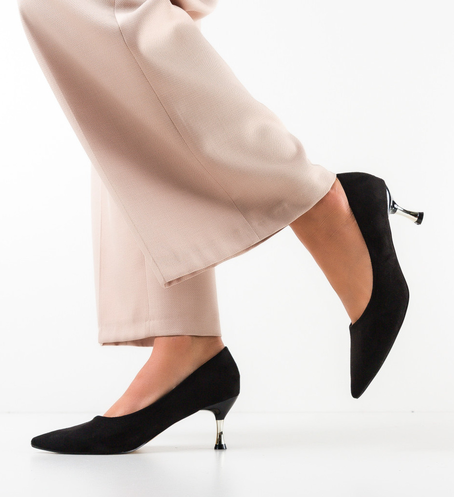 Pantofi cu Toc Trois Negri 2 - Eleganță Asigurată - imagine 2