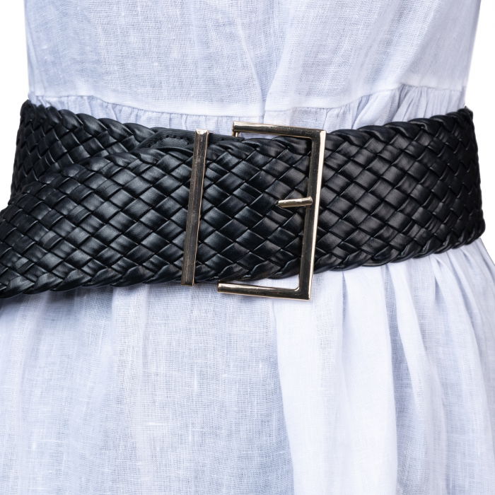 Curea Impletita Neagra Shopika | Stil Modern - imagine 1