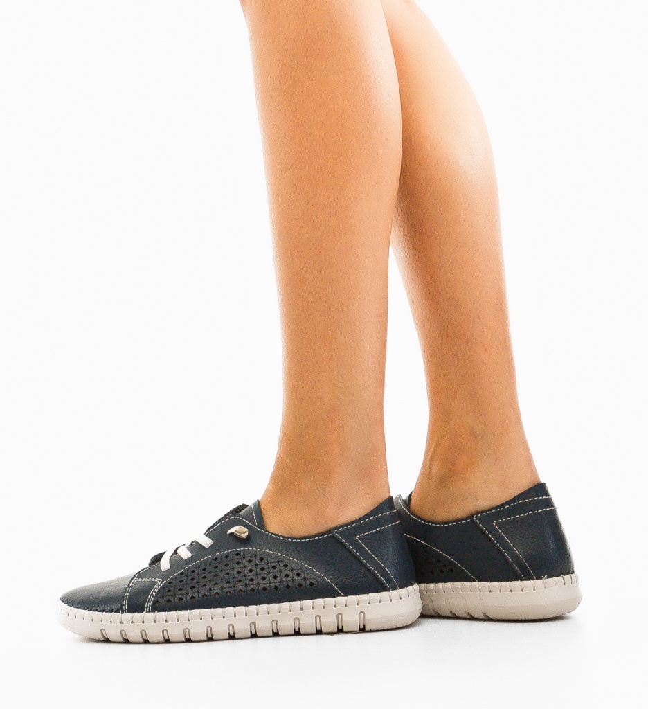 Pantofi Casual Rahima Bleumarin | Confort Zi de Zi - imagine 3