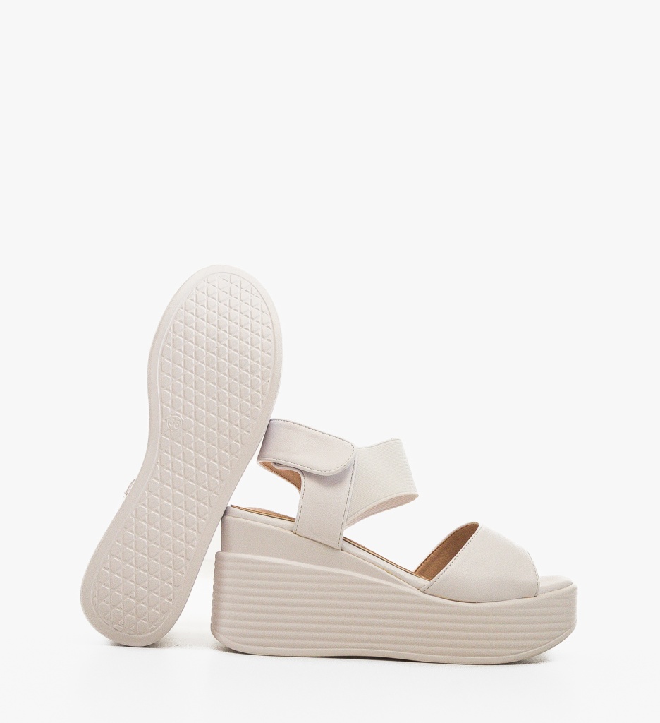 Platforme Dama Albe Priga - Eleganță și Confort - imagine 5