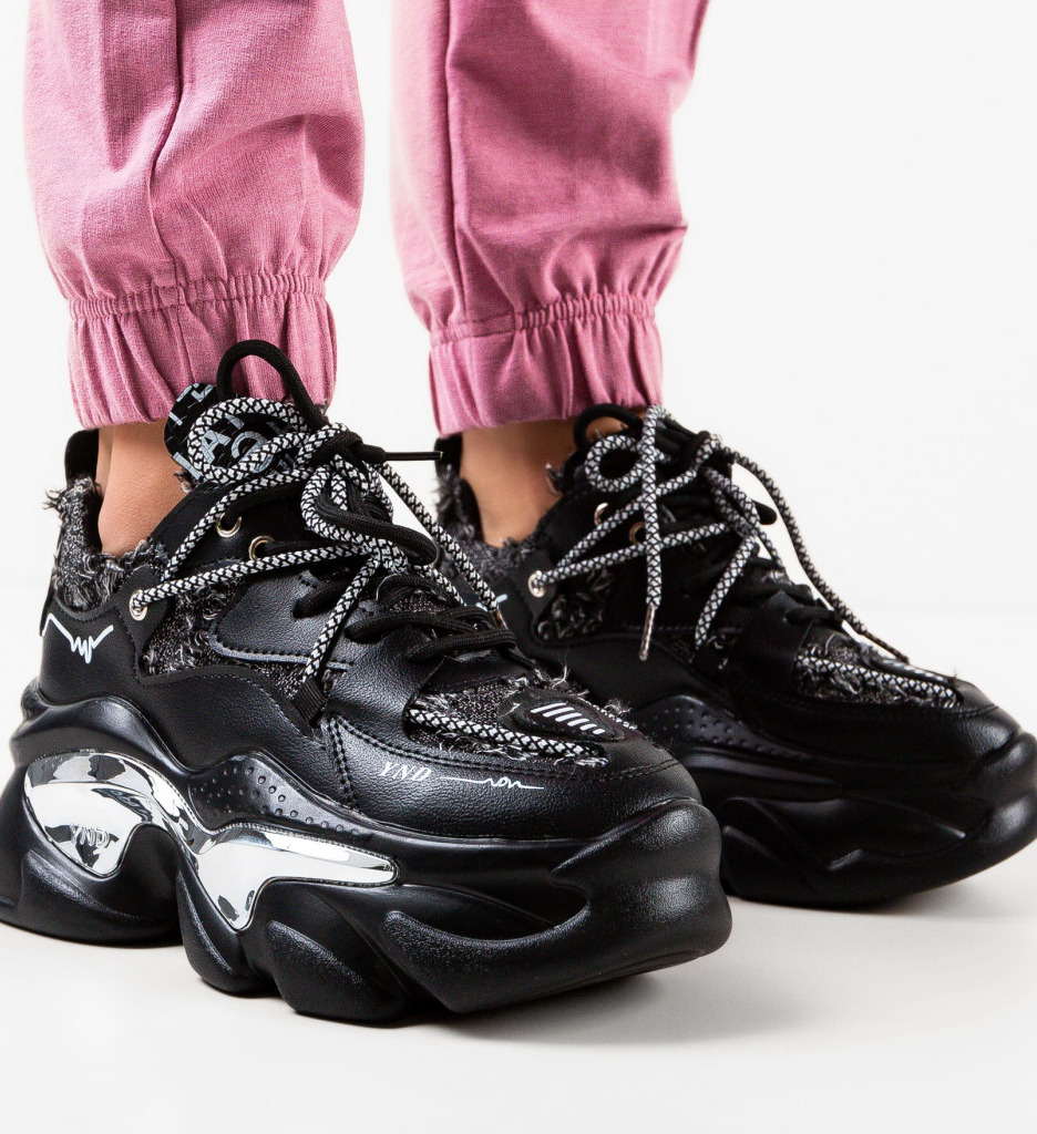 Sneakers Dama Dyn Negri | Stil și Confort - imagine 4