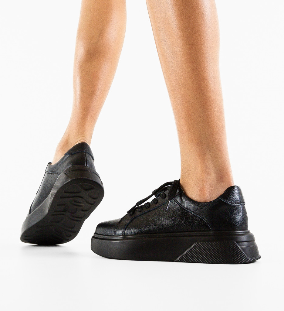 Sneakers Lenox Negri - Confort și Stil Urban - imagine 2