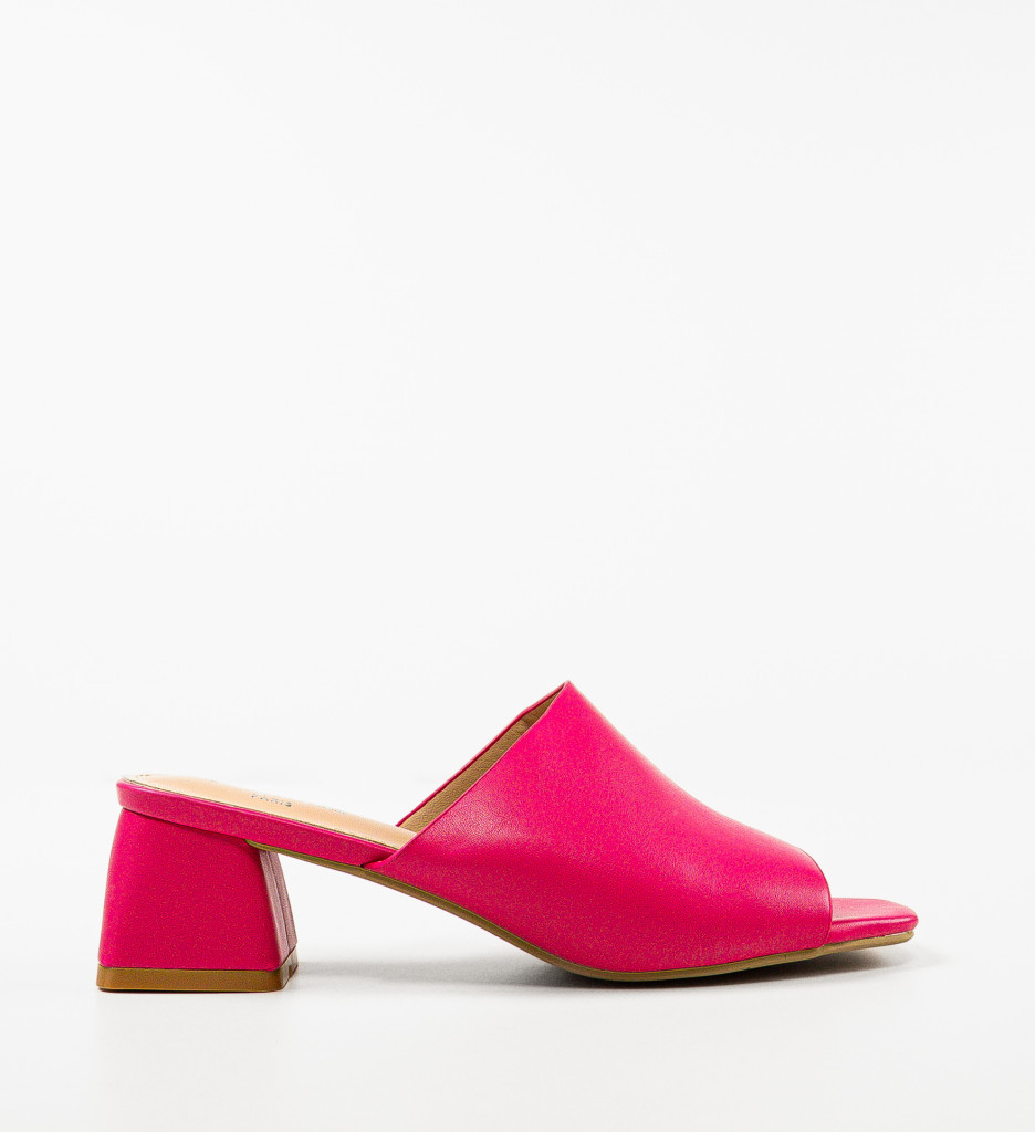 Saboti cu toc Bayane Fuchsia - Eleganță și Stil - imagine 5