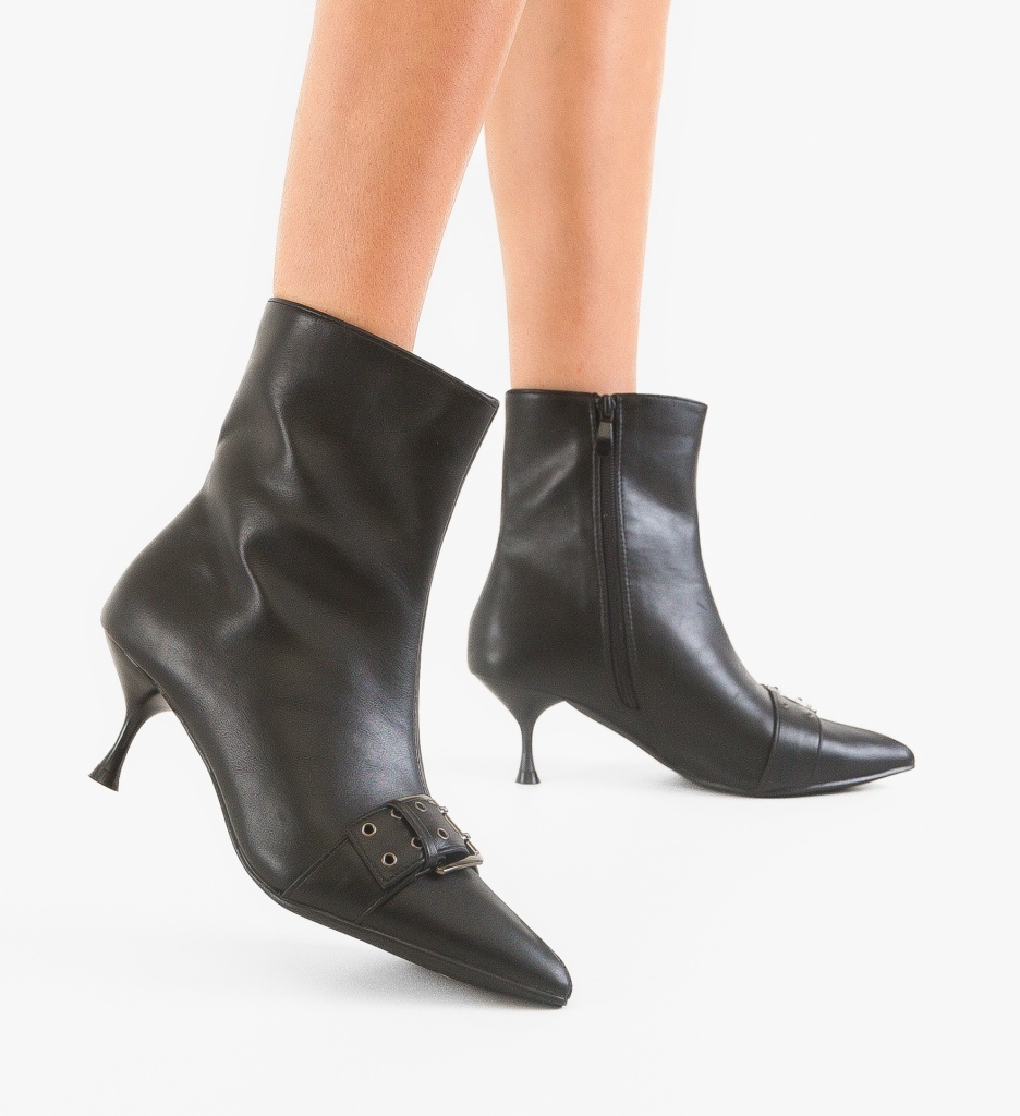Botine Dama Cliffor Negre | Stil si Confort - imagine 2