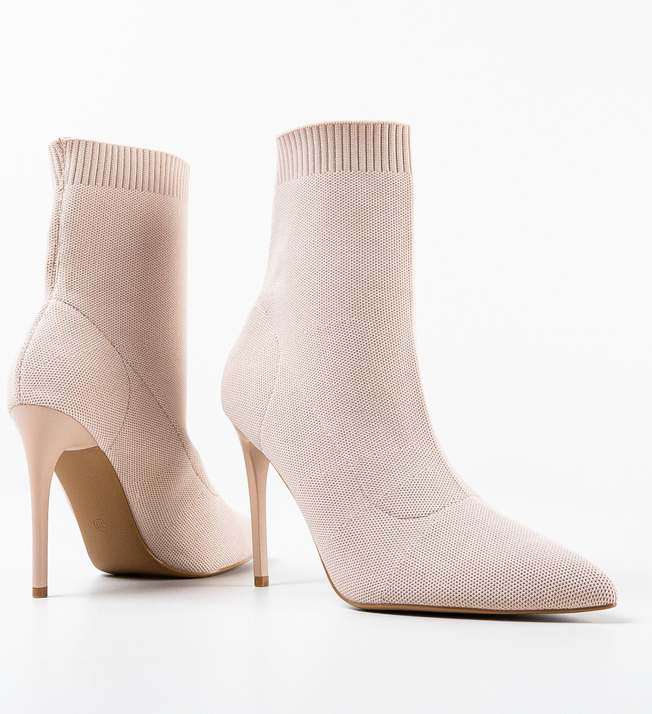 Botine Dama Gluty Bej | Eleganță și Confort - imagine 7