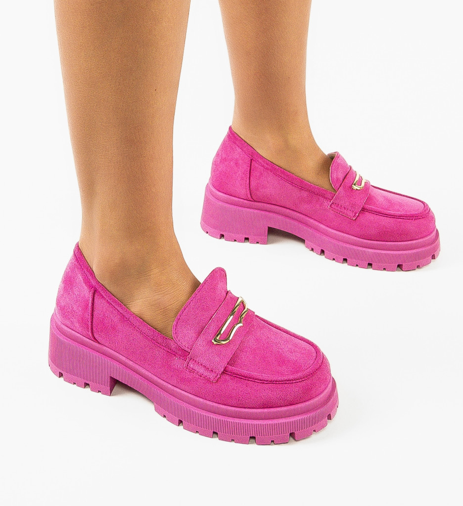 Pantofi Casual Jenny Fuchsia - Confort și Stil - imagine 2