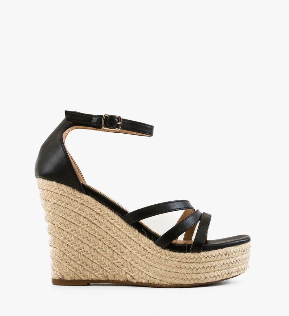 Sandale Platforme Ellen Negre | Stil Elegant - imagine 6