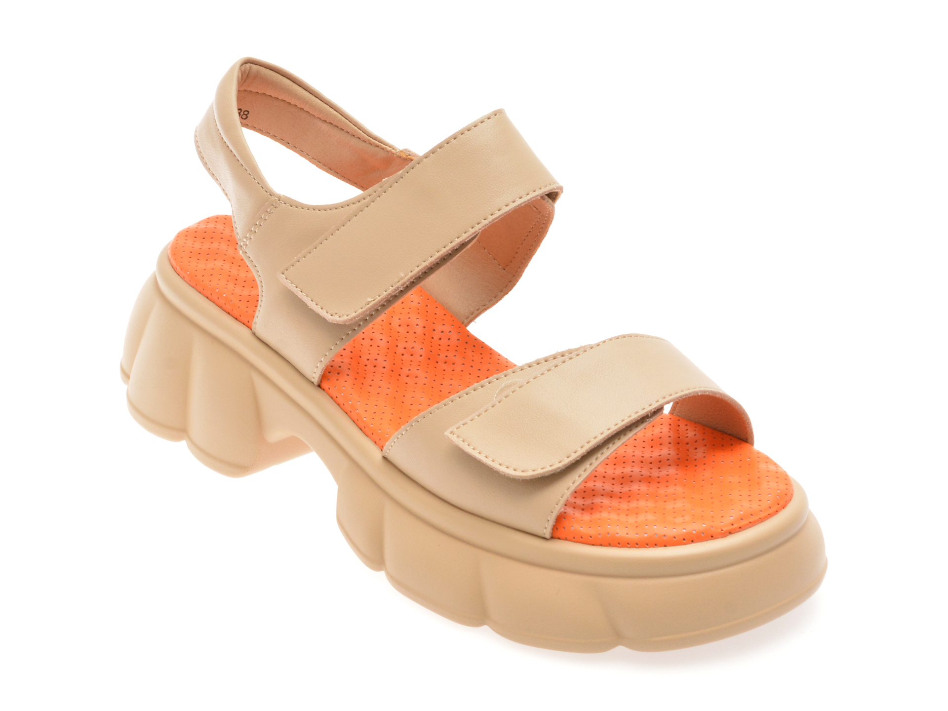 Sandale Gryxx Nude din Piele Naturală