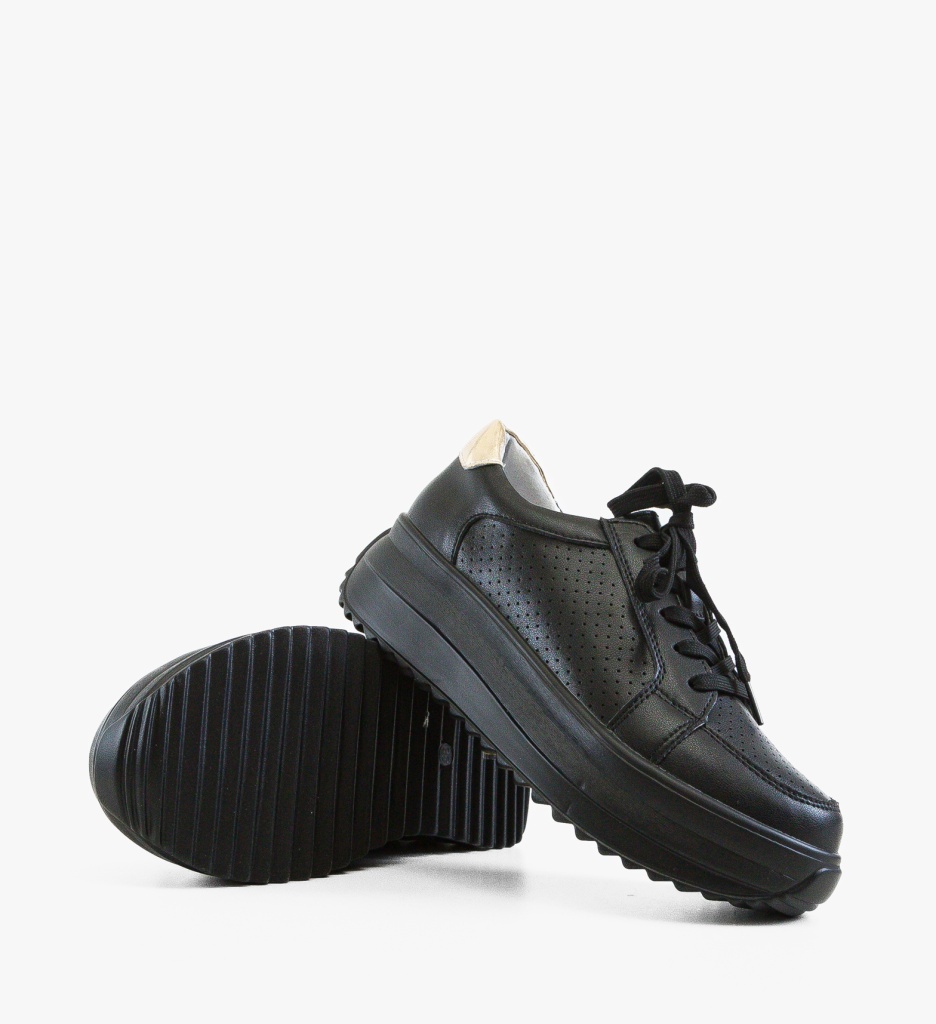 Pantofi Casual Cazmi Negri – Eleganță și Confort Zilnic - imagine 5