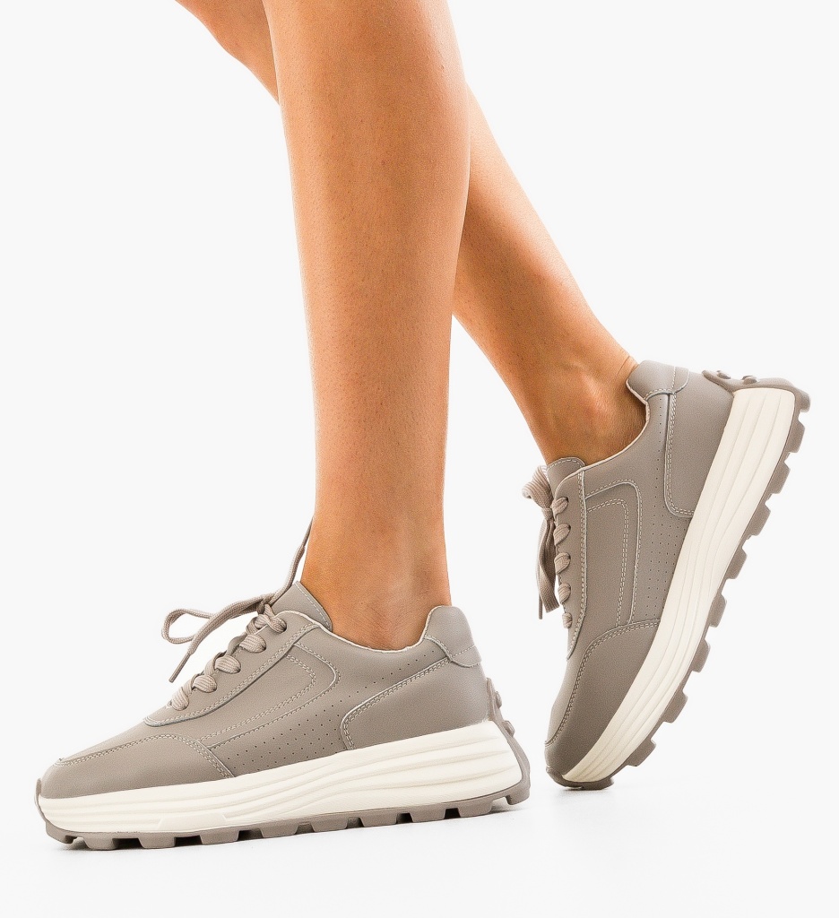 Sneakers Lelalo Dama Gri - Confort Urban - imagine 6