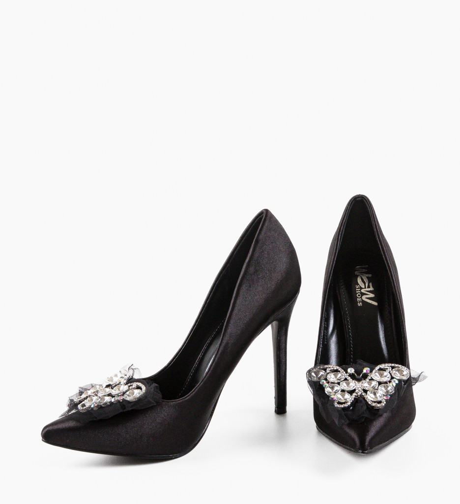 Pantofi cu Toc Negri Neanyta | Stil Impecabil - imagine 5