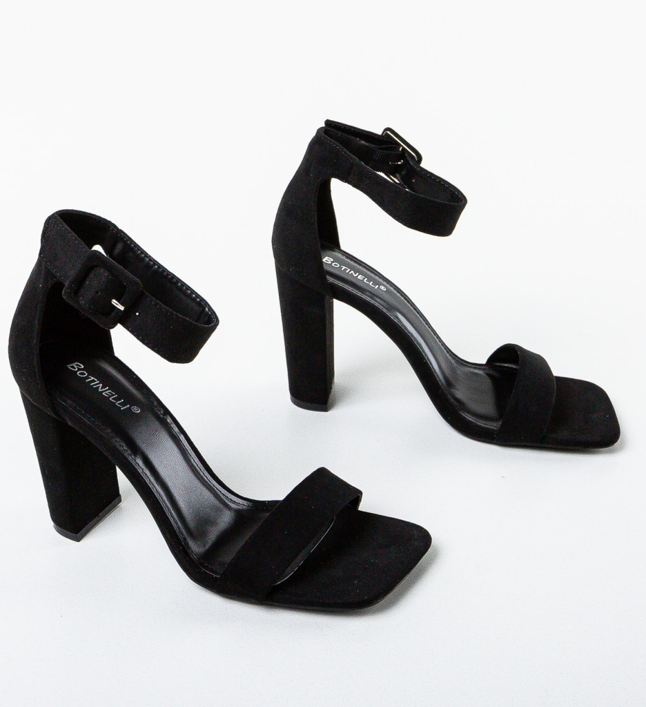 Sandale Lareta Negre | Eleganță și Stil - imagine 6