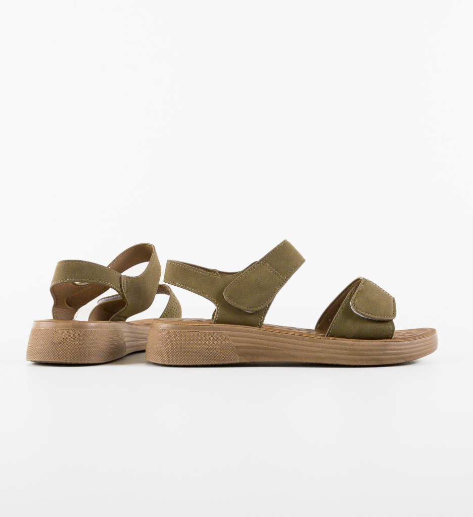 Sandale Dama Temple Khaki | Stil și Confort De Vară - imagine 5