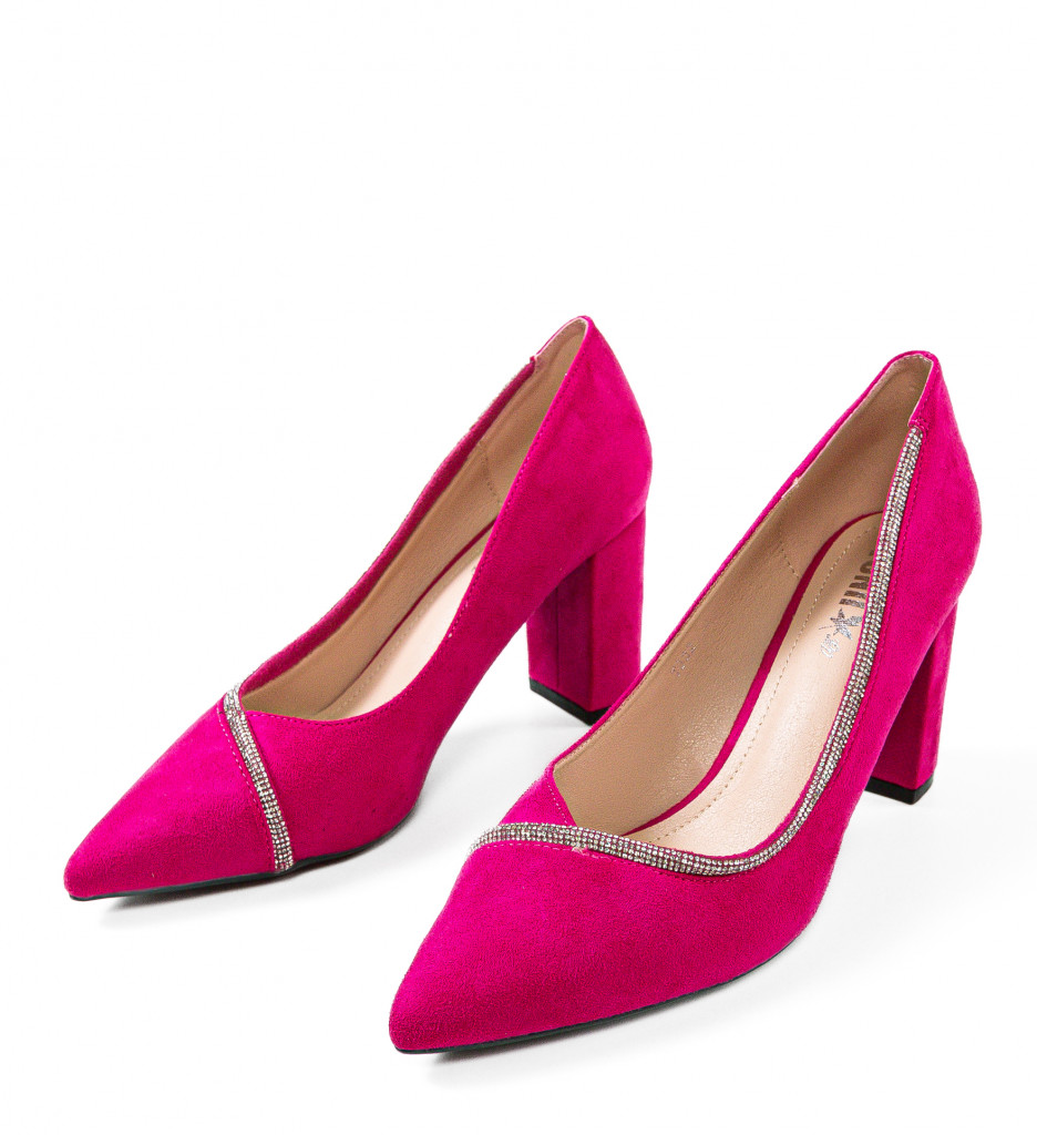 Pantofi cu toc Bavalka Fuchsia - Eleganță și Stil - imagine 6