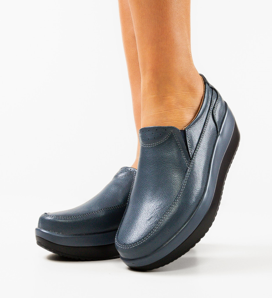 Pantofi Freeman Gri - Confort Casual Zilnic - imagine 3