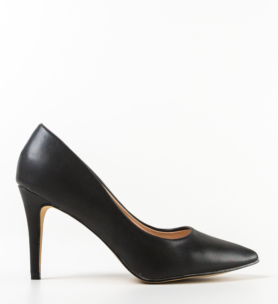 Pantofi dama Beck Negri eleganți cu toc - imagine 4