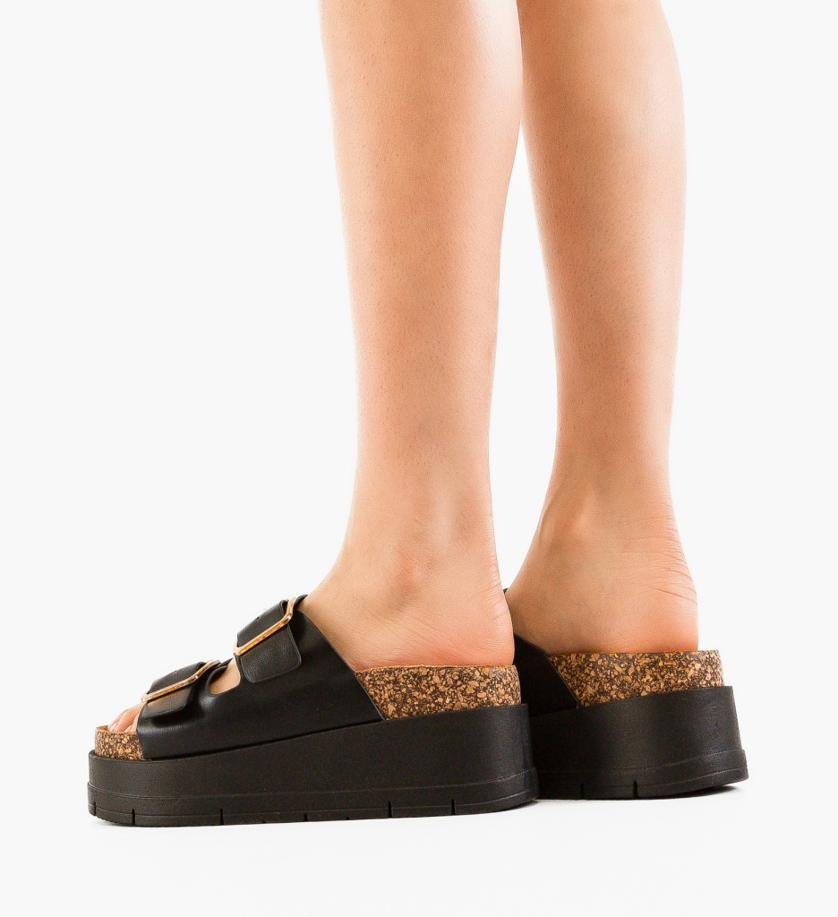 Papuci Dama Olive Negri - Confort și Stil - imagine 3