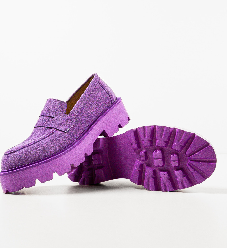 Pantofi Dama Punde Mov - Eleganță Casual Zilnică - imagine 7