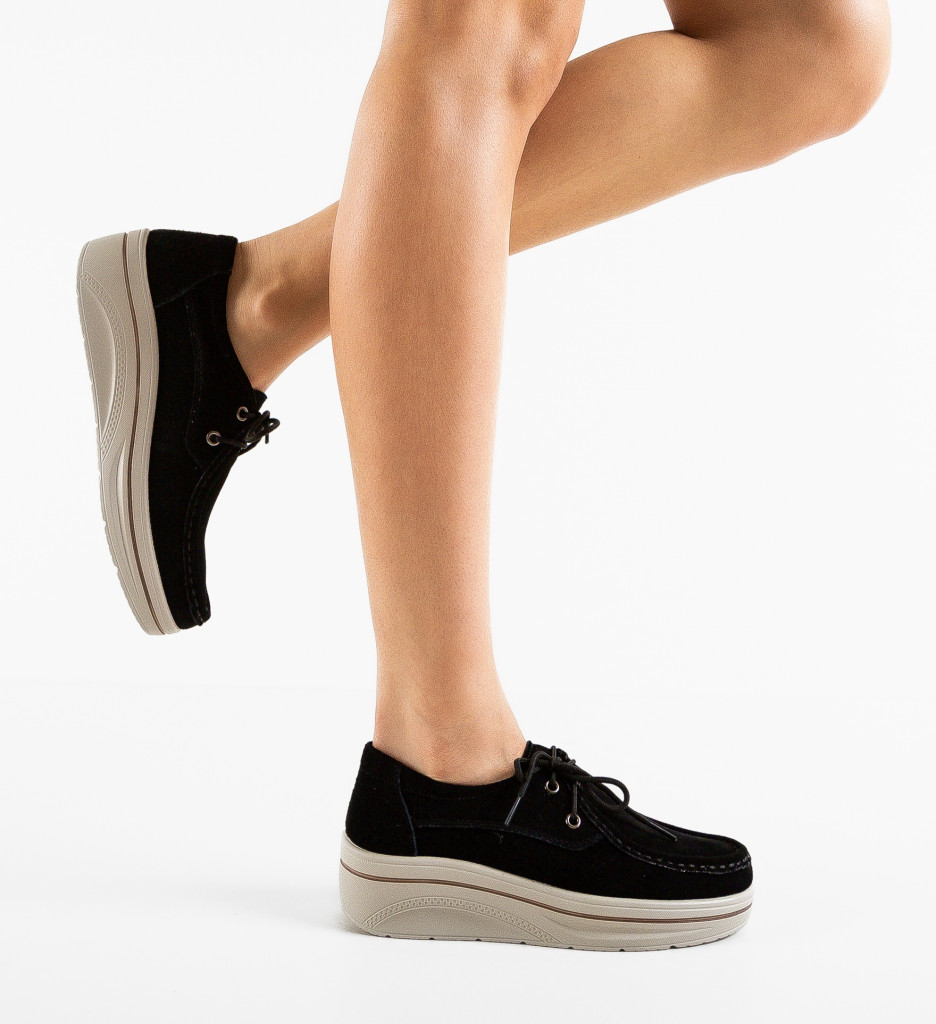 Pantofi Casual Auron Negri - Confort și Stil - imagine 3