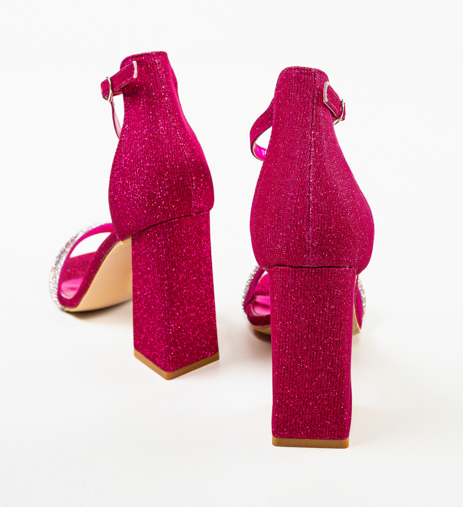 Sandale cu Toc Eligia Fuchsia - Eleganță și Stil - imagine 7