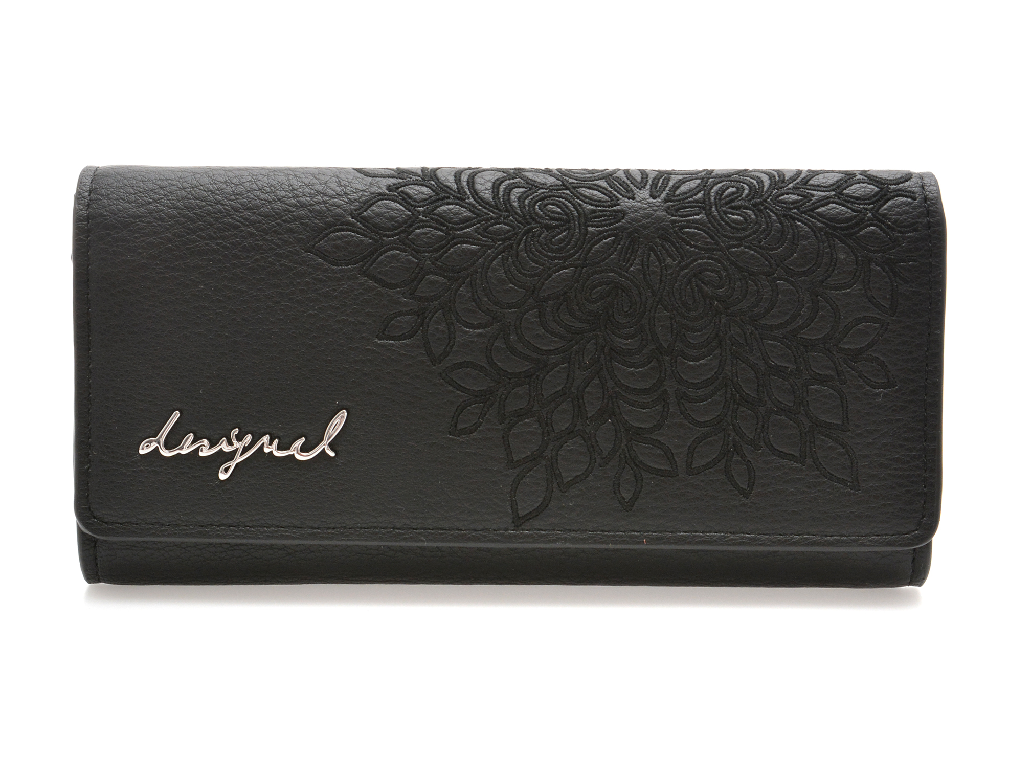 Portofel Desigual Negru Piele Ecologică
