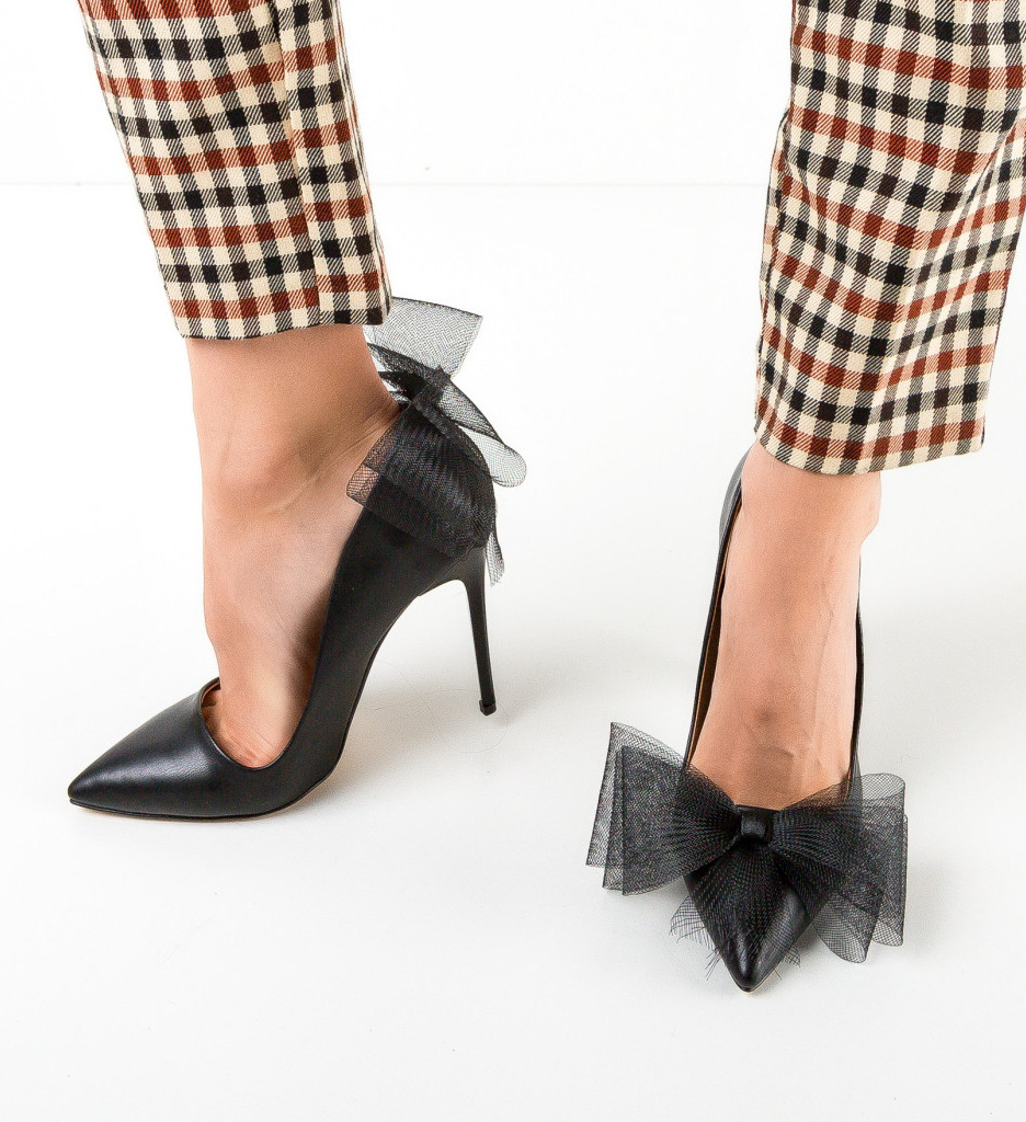 Pantofi Monroe Negri | Eleganță și Stil - imagine 4