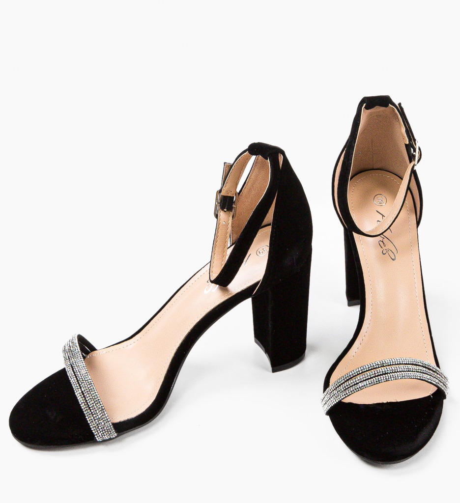 Sandale Amane Negre | Eleganță și Stil - imagine 3