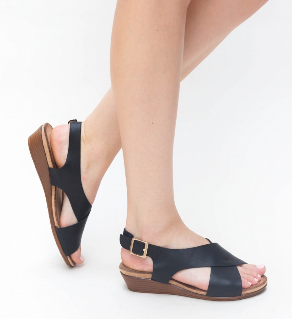 Sandale Patina Negre - Eleganță și Confort - imagine 4