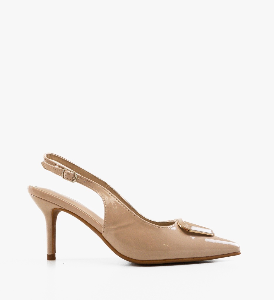 Pantofi Dama Nataniel Bej Eleganți - imagine 8