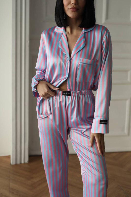 Set Pijama Dama 2 Piese Delis – Satin Mat & Confort - imagine 5
