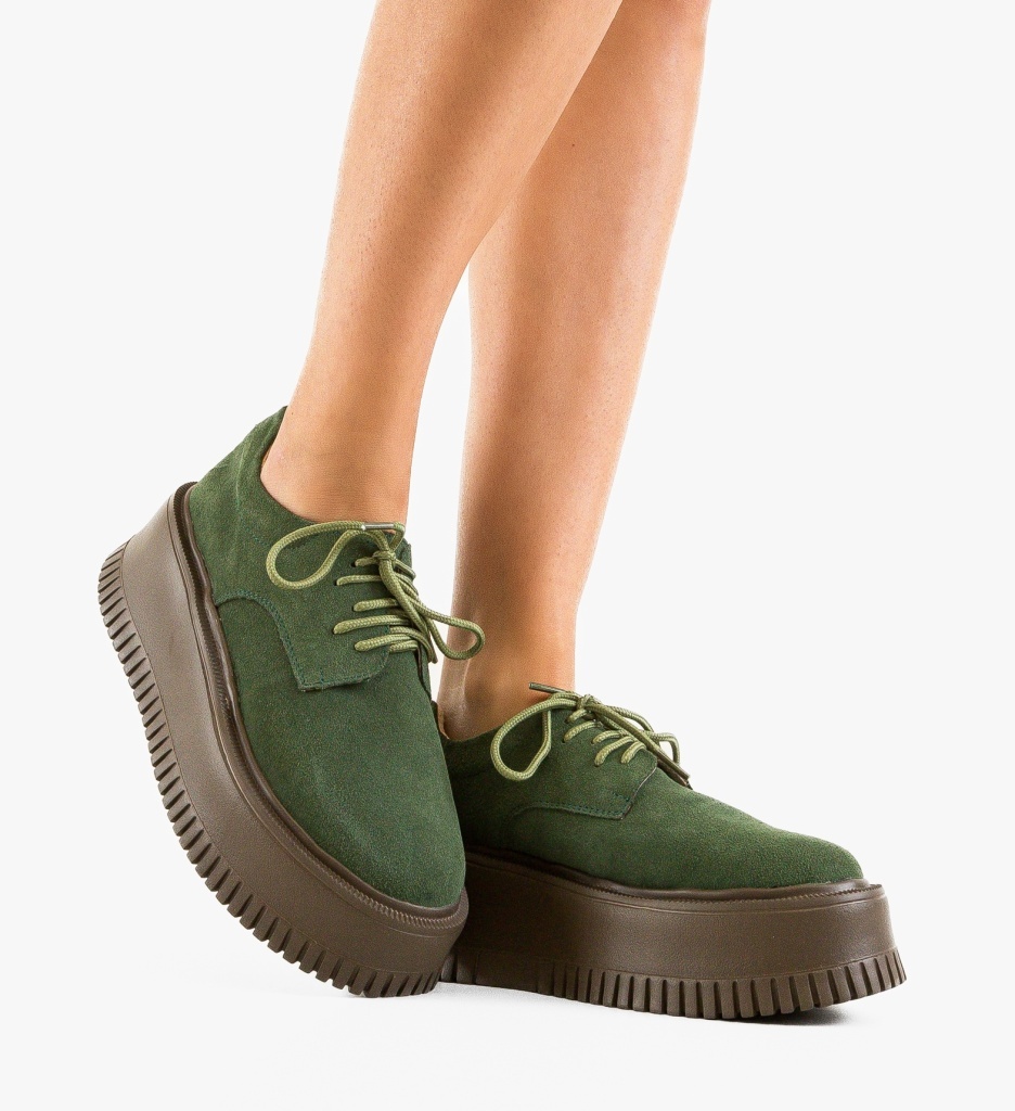 Pantofi Casual Dama Benve Verzi - Confort Stil