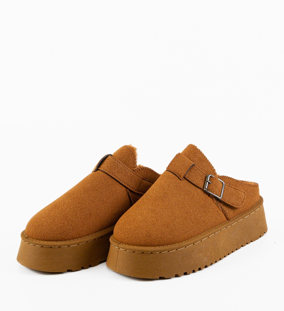 Papuci Ug Byrky Camel - Confort Termic - imagine 8