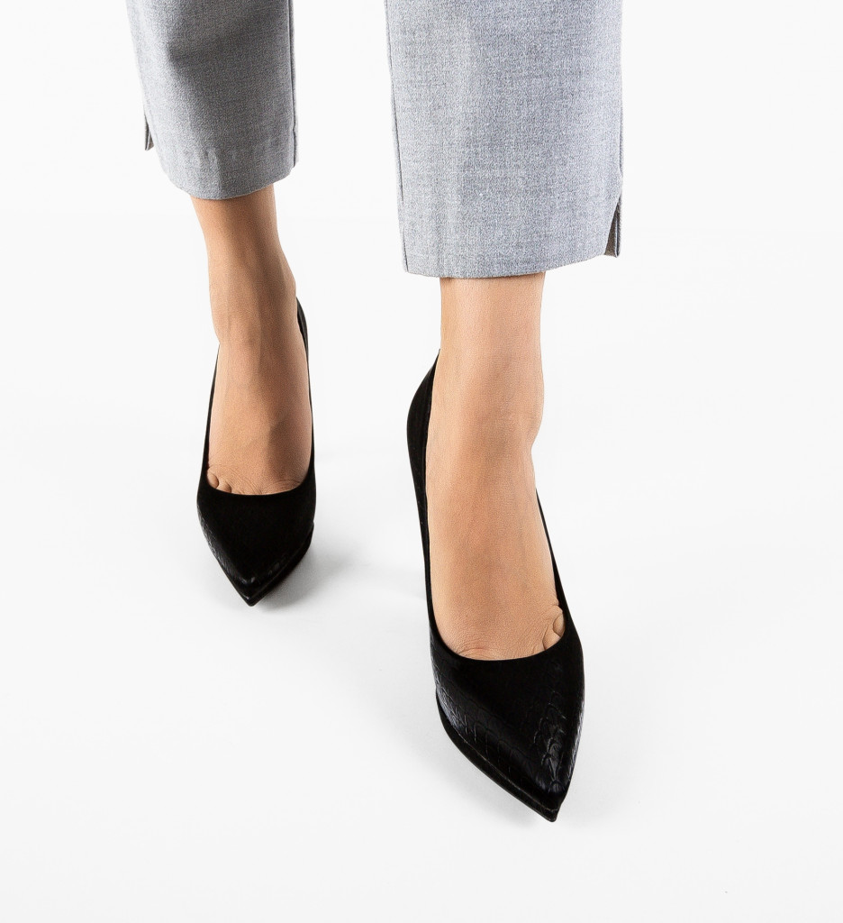 Pantofi Sisies Negri - Eleganță și Stil - imagine 3