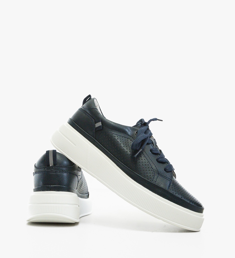 Pantofi Casual Papaye Bleumarin Confortabili