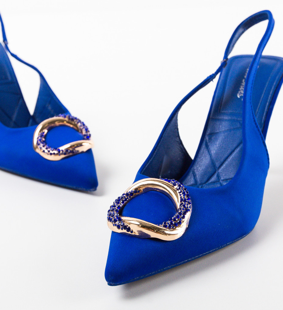Pantofi Dama Pierce Albastru - Eleganță și Stil - imagine 6