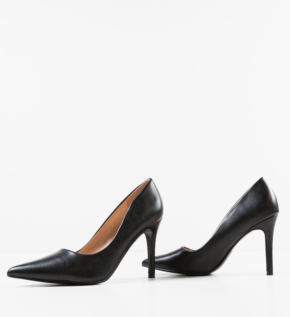 Pantofi Dama Howe Negri cu Toc Eleganți - imagine 8