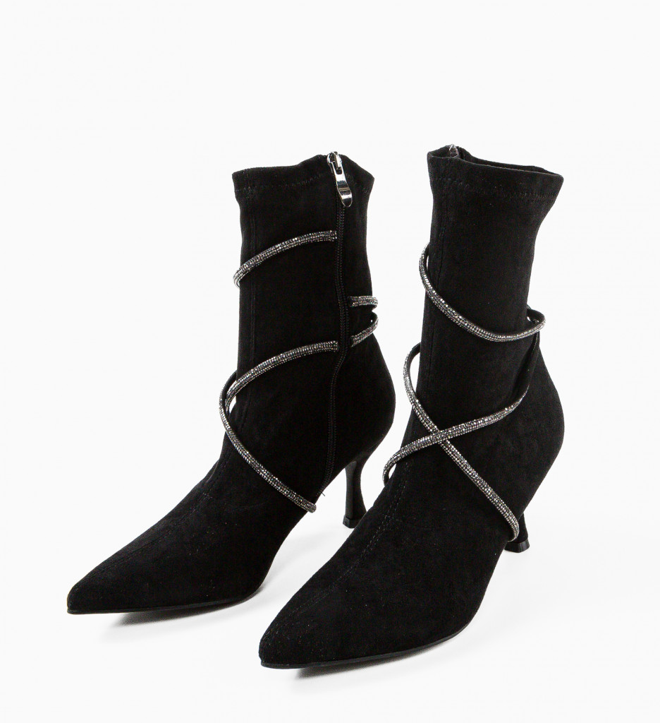 Botine Dama Naomi | Eleganță și Stil Negru - imagine 6